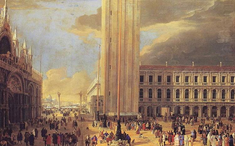 Luca Carlevarijs St. Mark's Square with Charlatans china oil painting image